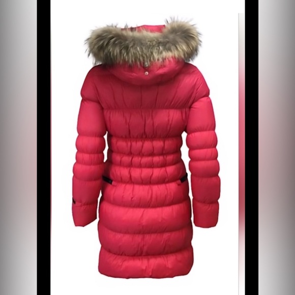 Luxurious Eleven Elfs Down Filled Pink Parka with Real Fox Fur Hood. Made in 🇨🇦🍁 - Picture 2 of 10